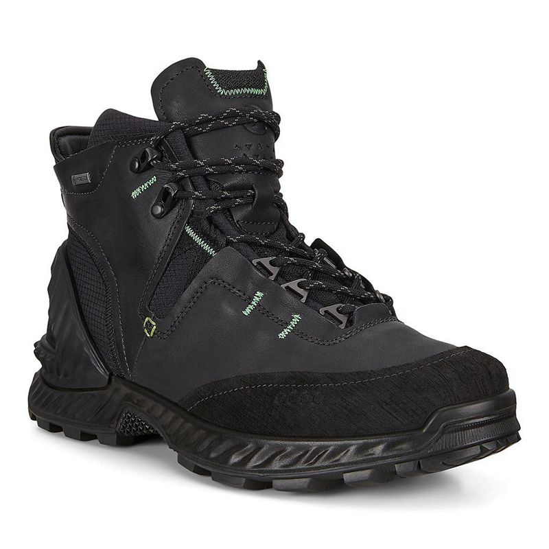 Men Boots Ecco Exohike M - Outdoor Black - India DUYTIJ236